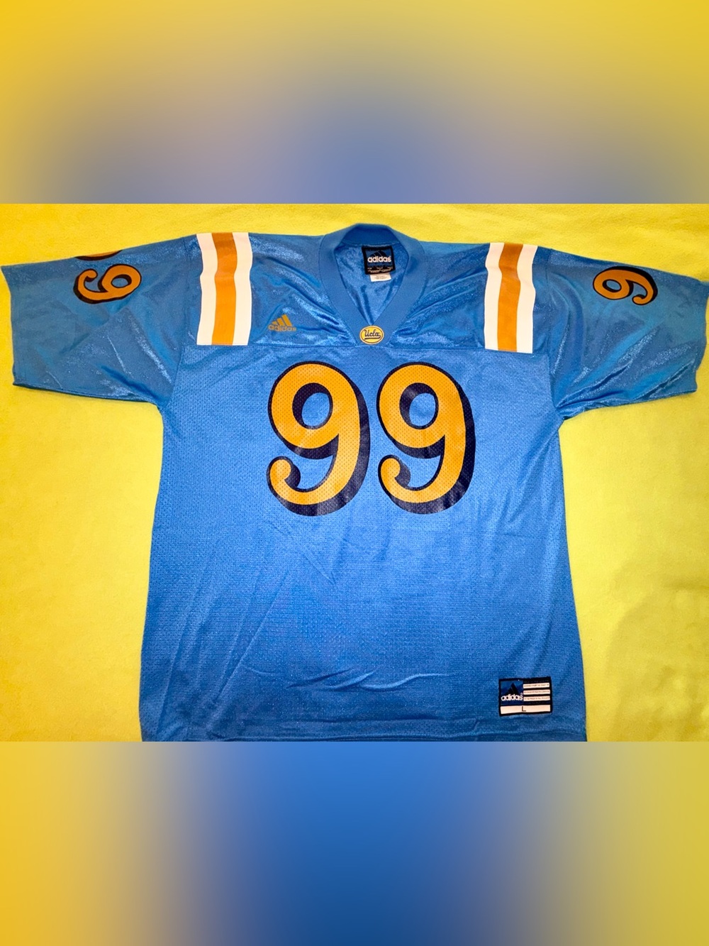 Vintage UCLA Bruins Adidas Football Jersey #99 Blue Mesh Men’s Size Large